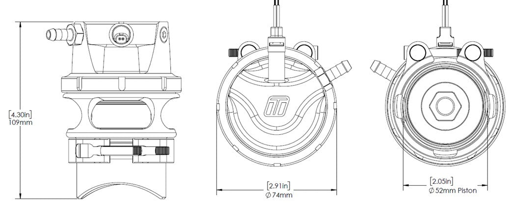 Turbosmart GenV RacePort EM Valve (Female Flange) – Sleeper - TS-0224-1145