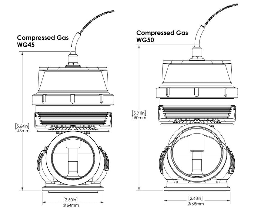 Turbosmart GenV WG45/50CG Full Range Complete Sensor Cap Black