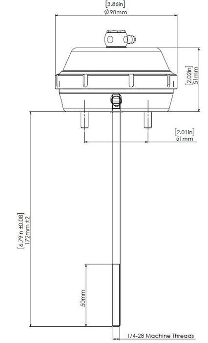 Turbosmart vIWG Universal 76mm - 6inHg -150mm