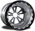 RC Comp Torx 15" x 8" Rear Wheel, Black with Eclipse Finish - RCCSA402P1E-01E RCCSA402P1E-01E