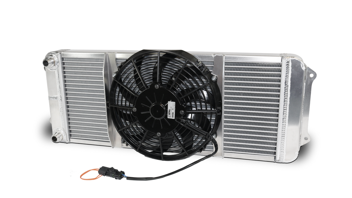 AFCO Asphalt Oil Cooler with Single Fan Double Pass 12AN Male Inlet and Outlet - 80421 80421