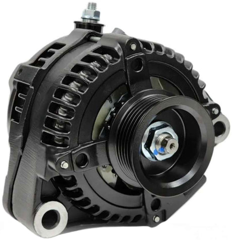 Mechman Import 240 Amp Racing Alternator, Black Finish - MM13546240B MM13546240B