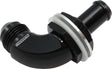 Aeroflow 90 Degree Fuel Cell Bulkhead -8AN to 1/2" Barb - AF937-08-08BLK AF937-08-08BLK