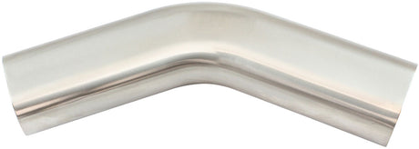 Aeroflow Stainless Steel 3-1/2" Oval Tube, 45 Degree Angle - AF9402-3500 AF9402-3500