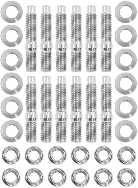 Aeroflow Ttianium 6 Point Hex Header Stud Kit - AF3699-0401 AF3699-0401