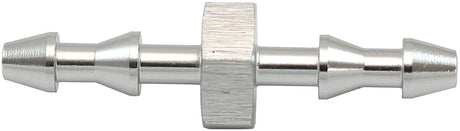 Aeroflow Male to Male 3mm (1/8") Barb Push Lock Adapter Silver Finish (AF410-01S) AF410-01S