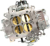 Aeroflow 750cfm 4-Barrel Street Carburettor with Vacuum Secondaries Square bore 4150 Flange, Electric Choke, Silver Finish (AF5111-1750)