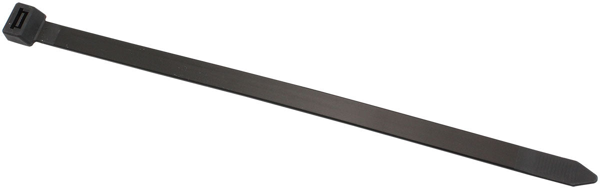 Aeroflow Standard Cable Ties 12.4mm Wide x 290mm Long - 100 Pack Nylon 66 Material, Black Colour (AF98-1229-100)