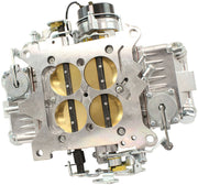 Aeroflow 650cfm 4-Barrel Double Pumper Carburettor with Mechanical Secondaries Square bore 4150 Flange, Electric Choke, Silver Finish (AF5112-1650)