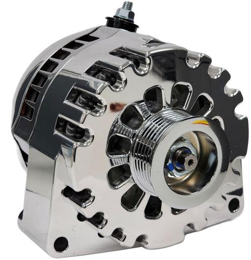 Mechman Billet S Series 170 Amp Racing Alternator, Polished Finish 6-Groove Pulley. Suit GM LS 1996-06 (MMB8206170P) MMB8206170P