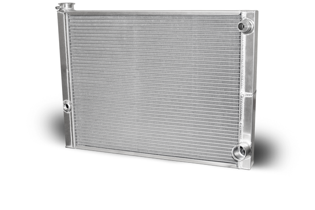 AFCO Double Pass Radiator Chevy 27.5 X 19 X 1.50 Core, 16 AN Male Inlet - 80185NDP-16 80185NDP-16