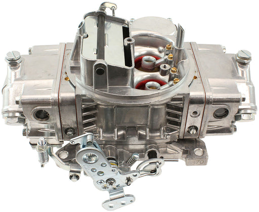 Aeroflow 670cfm 4-Barrel Street Carburettor with Vacuum Secondaries Square bore 4150 Flange, Electric Choke, Silver Finish (AF5111-1670) AF5111-1670