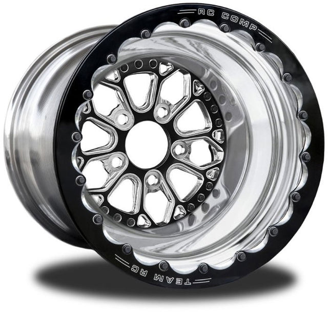 RC Comp Impluse 15" x 8.5" Rear Wheel, Black with Eclipse Finish - RCCSB402P1E-14E RCCSB402P1E-14E