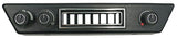 Vintage Air Under-Dash Control Panel with Louver, Black - VA492156 VA492156