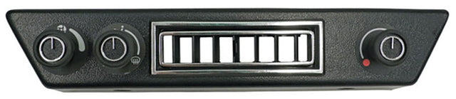 Vintage Air Under-Dash Control Panel with Louver, Black - VA492156 VA492156