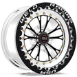 WELD RT Vitesse 15 x 8" Wheel, Polished with Black Center and Single Beadlock for M/T - WE794B58206F WE794B58206F