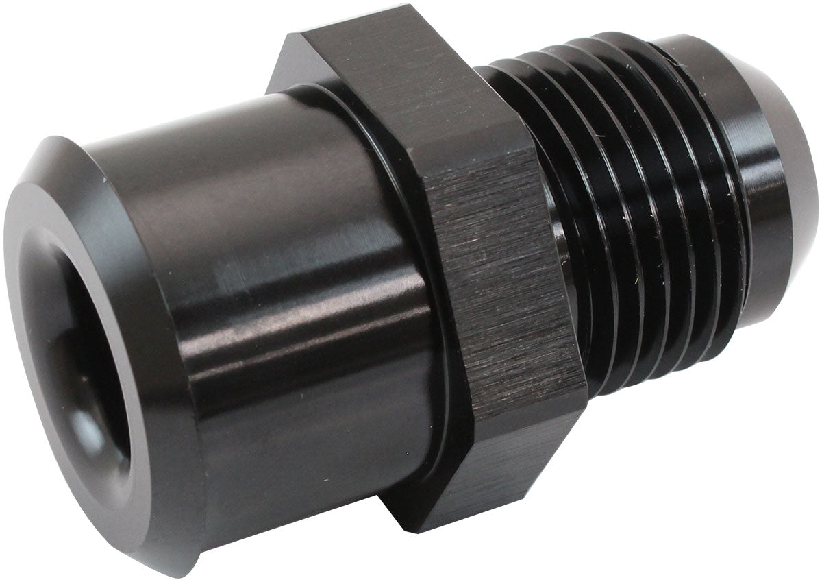 Aeroflow Push In Valve Cover Breather Adapter -12AN Connect AN fitting to Rocker Covers with a rubber grommet, Black Finish (AF77-2010BLK) AF77-2010BLK