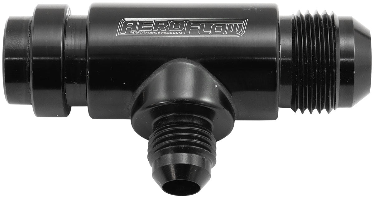 Aeroflow Ford Falcon BA - BF - FG Billet Water Pump Tee Press in Adapter - AF64-4045BLK AF64-4045BLK
