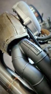 Aeroflow Honda K20/K24 V-Band Turbo Manifold Suits Boosted AF8080-1016 V-Band Flange, Fits Boosted 4849 up to 6862, fits 44mm External Wastegate (AF8205-2600)