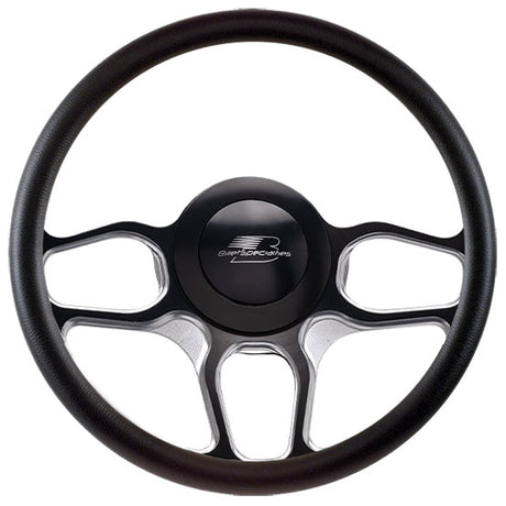 Billet Specialties Bille Specialties 14" Win Lite Contrast Cut Steering Wheel - BSBC30102 BSBC30102