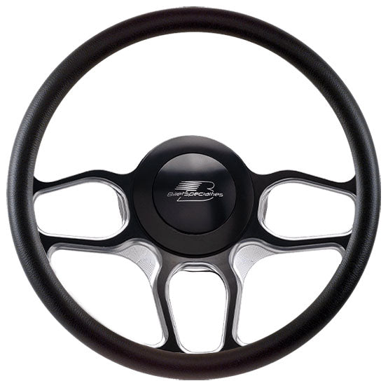 Billet Specialties Bille Specialties 14" Win Lite Contrast Cut Steering Wheel - BSBC30102 BSBC30102