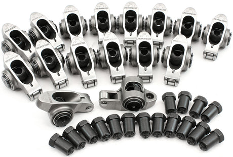 Aeroflow Small Block Ford Windsor 289-351 Stainless Steel Roller Rocker Set 3/8" Stud Mount, 1.70 Ratio, Set of 16 (AF95-1221) AF95-1221