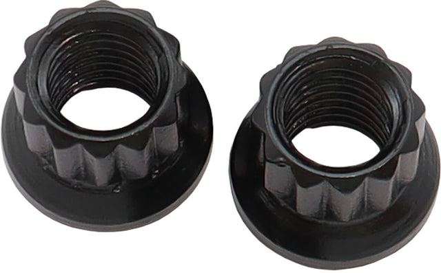 Aeroflow 12-Point Nuts, Chrome Moly Black Oxide, 2-Pack - AF34-23-0010-2 AF34-23-0010-2