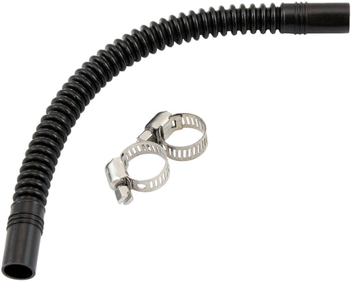 Aeroflow In-Tank 3/8" (10mm) Flexible Nylon Fuel Hose - 200mm Length Corrugated Design, includes two stainless steel clamps (AF130-06-200) AF130-06-200