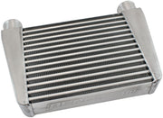 Aeroflow V-Mount Street Series Aluminium Intercooler, Silver Powder Coated Finish 330 x 280 x 76mm with 2-1/2" Inlet/Outlets (AF90-1015) AF90-1015