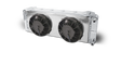 AFCO Aluminum Satin Heat Exchanger with dual fans 1999-04 Ford Lightning/F150 Double Pass (L - 26-3/8”) X (W - 5-3/8”) X (H - 8-7/8”) - 80249N-FS 80249N-FS