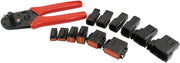 Aeroflow WeatherTight DTM Connector Kit Kit Includes 2,4,6,8,12 Pin Connectors, Terminals & Crimp Tool (AF49-9100-KIT)