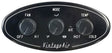 Vintage Air Streamline Oval Control Panel, Black - VA490755 VA490755