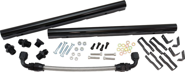 Aeroflow GM LS Fuel Rail Kit for Rectangle Port Carburettor Hi Rise Single Plane EFI Intake Manifold - AF6999-6001 AF6999-6001