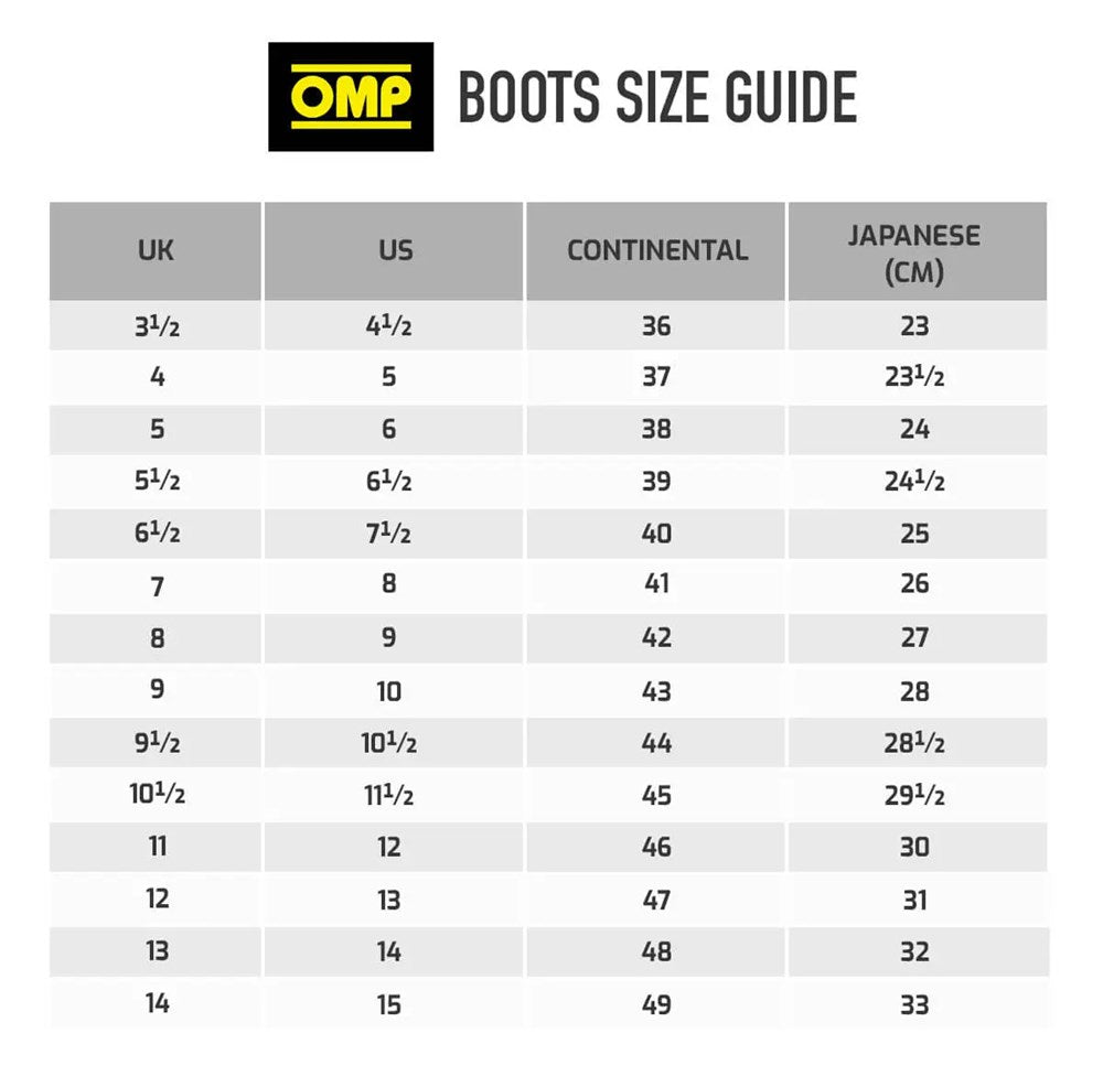 OMP One TT Boots Co-Driver/Mechanic