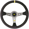 OMP Steering Wheel Corsica – 330mm Leather with Yellow Stitching