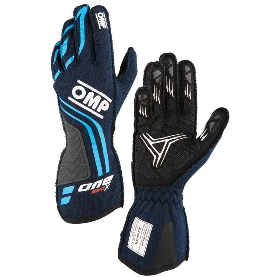 OMP One Evo X Gloves - Blue