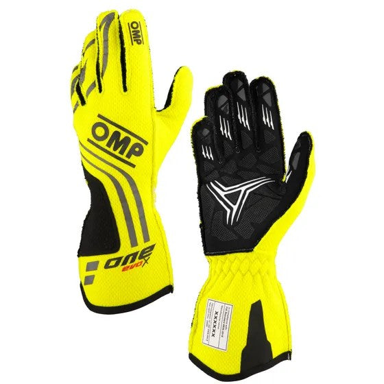 OMP One Evo X Gloves - Fluro Yellow RCP OMPGLOIB00775A01099XS