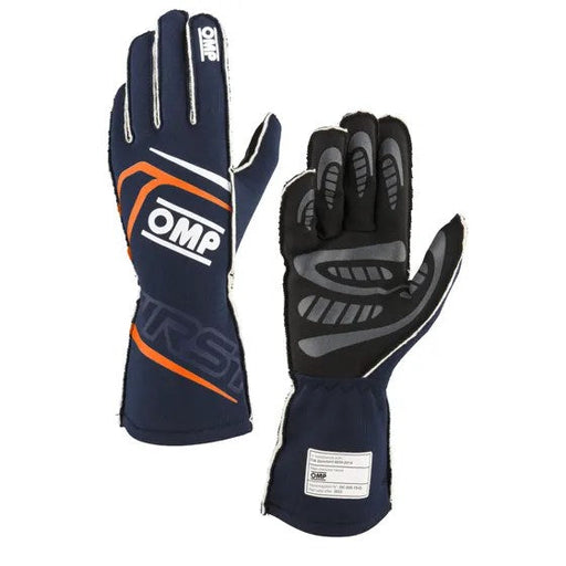 OMP First Gloves - Blue/Orange RCP OMPGLOIB00776A01249L