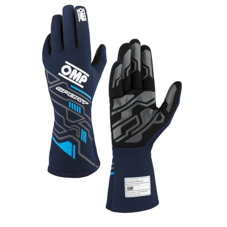 OMP Sport Gloves - Black/Blue RCP OMPGLOIB00777B01244L