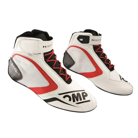 OMP Boots KS1 White/Red RCP OMPBOOKC00815A0112032