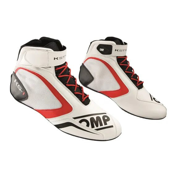 OMP Boots KS1 White/Red