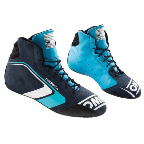 OMP Tecnica Boots - Blue/Cyan