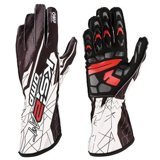OMP Gloves KS2 Art Black/Whte RCP OMPGLOKB02748A01076005