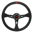OMP Steering Wheel Corsica – 330mm Leather with Red Stitching