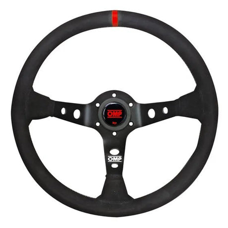 OMP Steering Wheel Corsica – 330mm Leather with Red Stitching