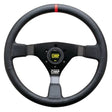 OMP Steering Wheel WRC – 350mm Leather with Red Stitching RCP OMPSTEOD1980073