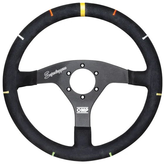 OMP Steering Wheel Recce – 350mm Leather Rally Style