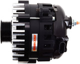 Mechman Billet Elite Series 250 Amp Racing Alternator, Black Finish - MMB8206250B