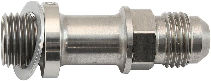 Aeroflow Water Inlet/Outlet Male -6AN to M14 x 1.5mm Long Extension (Stainless Steel) Suit Boosted Turbocharger, 51mm Overall Length (AF732-06LSS) AF732-06LSS