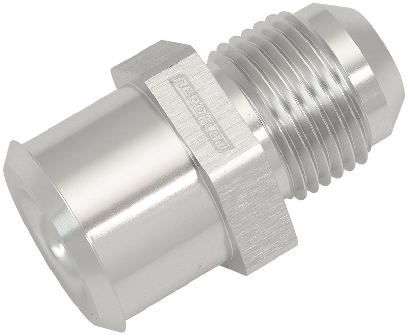 Aeroflow Push In Valve Cover Breather Adapter -10AN Connect AN fitting to Rocker Covers with a rubber grommet, Silver Finish (AF77-2010) AF77-2010